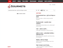 Tablet Screenshot of gourmets.cz